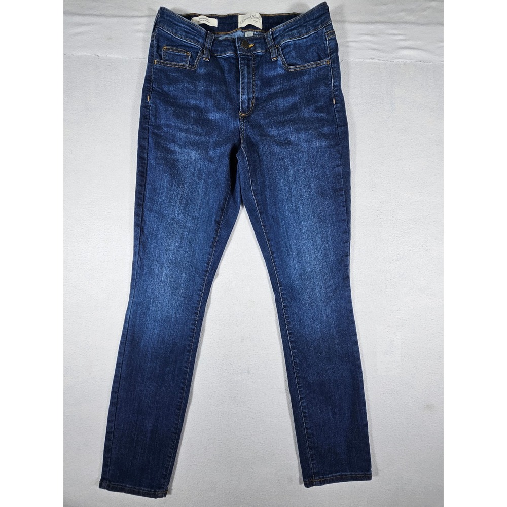 Universal Thread Mid Rise Skinny Jeans Dark Wash Blue‎ Womens Size 6/28R Denim